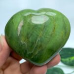 118g Beautiful Green Tremolite Heart Stone