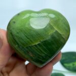 95g Beautiful Green Tremolite Heart Stone