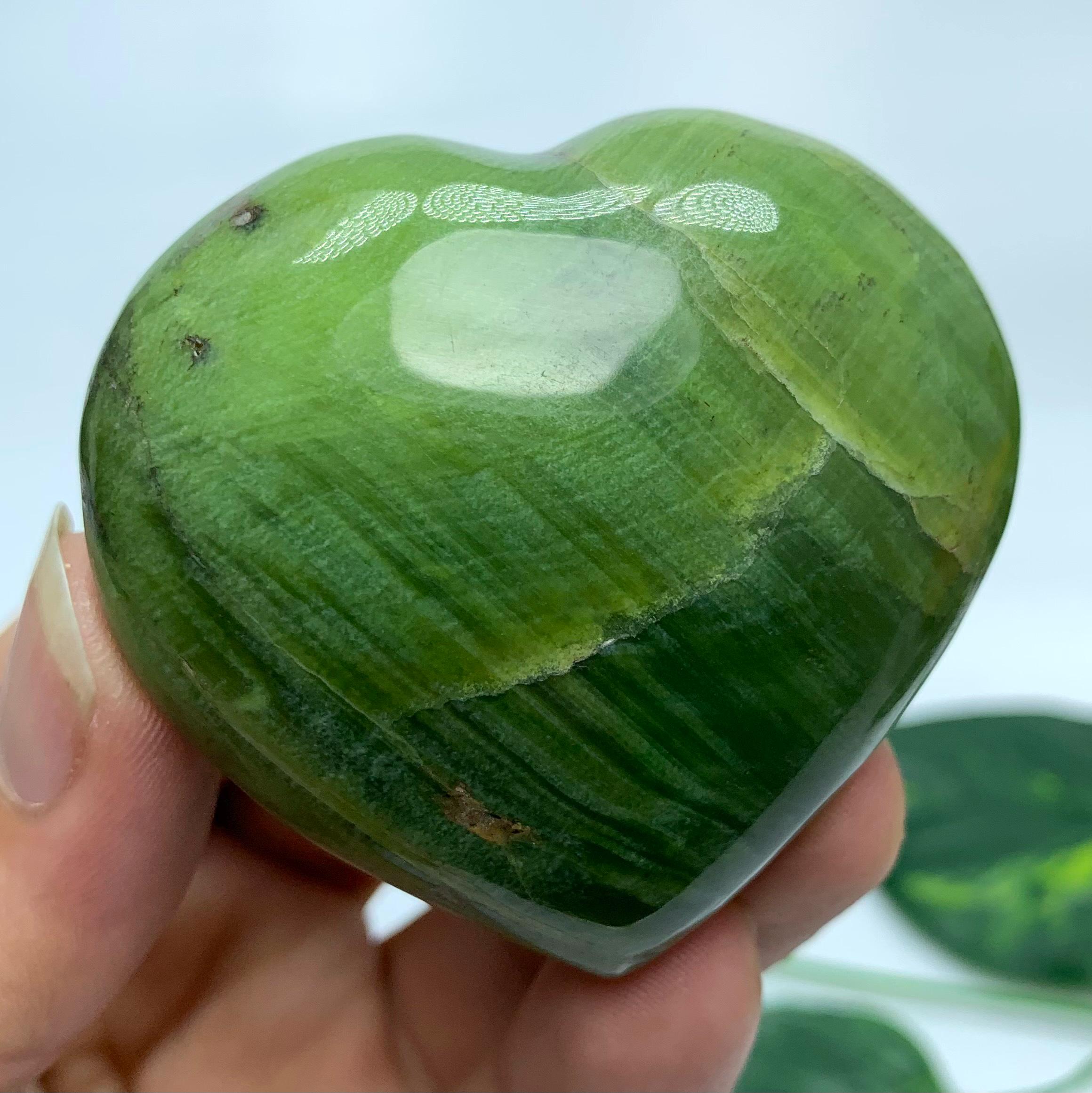 Green Tremolite Heart Green Tremolite Heart