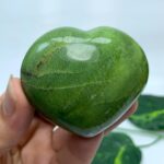 114g Beautiful Green Tremolite Heart Stone