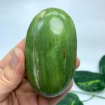 148g Best Quality Green Tremolite Palm Stone
