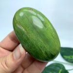 92g Best Quality Green Tremolite Palm Stone