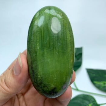 108g Beautiful Green Tremolite Palm Stone, Green Tremolite Palm Stone, Polished Tremolite Palm Stone, Polished Tremolite Palm, Tremolite