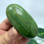 97g Beautiful Green Tremolite Palm Stone, Green Tremolite Palm Stone, Polished Tremolite Palm Stone, Polished Tremolite Palm, Tremolite