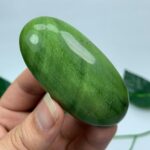 74g Top Quality Green Tremolite Palm Stone