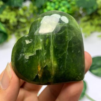100g Best Quality Transparent Green Jade Heart, Shah Maqsood Jade Heart, Green Jade Heart, Jade Stone Heart, Polished Jade Heart, Jade Heart