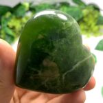 155g Best Quality Dark Green Jade Heart
