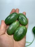 4 Pcs Quality Green Tremolite Palm Stones