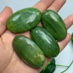 4 Pcs Quality Green Tremolite Palm Stones