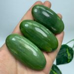 3 Pcs Quality Green Tremolite Palm Stones