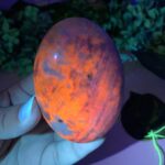235g Beautiful UV Reactive Hackmanite Palm Stone