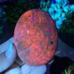 175g Beautiful UV Reactive Hackmanite Palm Stone