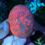 175g Beautiful UV Reactive Hackmanite Palm Stone