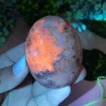 137g Beautiful UV Reactive Hackmanite Palm Stone
