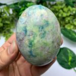 228g Beautiful UV Reactive Hackmanite Palm Stone, Hackmanite Palmstone, Purple Hackmanite Palm Stone, Hackamnite Palm Stones, Hackmanite