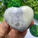 120g Beautiful UV Reactive Hackmanite Heart Stone