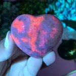 97g Beautiful UV Reactive Hackmanite Heart Stone