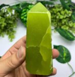 260g Best Quality Green Jade Tower
