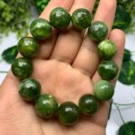 70g Beautiful Green Jade Beads Bracelet