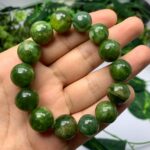 60g Beautiful Green Jade Beads Bracelet