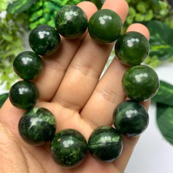 100g Beautiful Green Jade Beads Bracelet, Shah Maqsood Jade Bracelet, Green Jade Bracelet, Green Jade Stone Bracelet, Jade Beads Bracelet