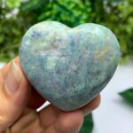 80g Beautiful UV Reactive Hackmanite Heart Stone