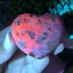 83g Beautiful UV Reactive Hackmanite Heart Stone