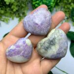 3 Pcs Beautiful UV Reactive Hackmanite Heart Stone