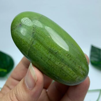 85g Top Quality Green Tremolite Palm Stone, Green Tremolite Palm Stone, Polished Tremolite Palm Stone, Polished Tremolite Palm, Tremolite
