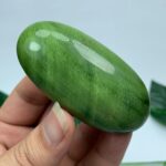 74g Top Quality Green Tremolite Palm Stone