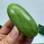 87g Top Quality Green Tremolite Palm Stone