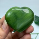 60g Beautiful Green Tremolite Heart Stone