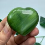 60g Beautiful Green Tremolite Heart Stone