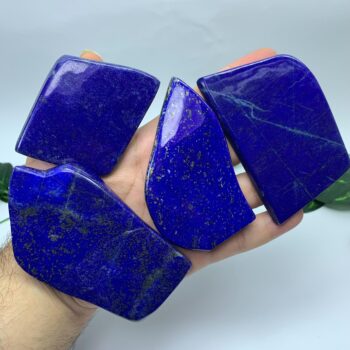4 Pieces Best Quality Lapis Lazuli Polished Slabs, Lapis Polished Slices, Lapis Stone Slabs, Lapis Blue Polished Slabs, Lapis Lazuli, Lapis