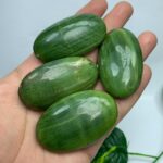 4 Pcs Quality Green Tremolite Palm Stones