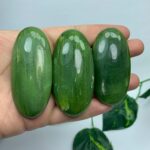 3 Pcs Quality Green Tremolite Palm Stones