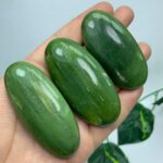 3 Pcs Quality Green Tremolite Palm Stones