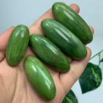 5 Pcs Best Quality Green Tremolite Palm Stone
