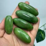 5 Pcs Best Quality Green Tremolite Palm Stone