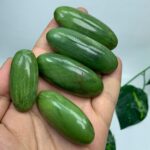 5 Pcs Best Quality Green Tremolite Palm Stone