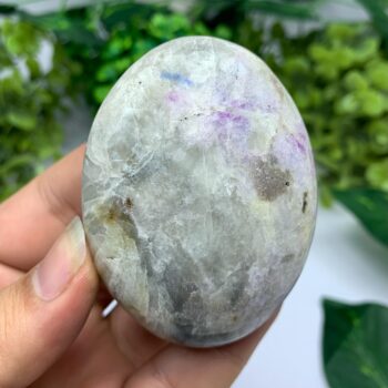128g Beautiful UV Reactive Hackmanite Palm Stone, Hackmanite Palmstone, Purple Hackmanite Palm Stone, Hackamnite Palm Stones, Hackmanite