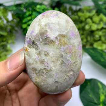 136g Beautiful UV Reactive Hackmanite Palm Stone, Hackmanite Palmstone, Purple Hackmanite Palm Stone, Hackamnite Palm Stones, Hackmanite