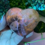 142g Beautiful UV Reactive Hackmanite Heart Stone