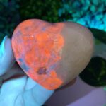 120g Beautiful UV Reactive Hackmanite Heart Stone
