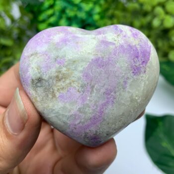 97g Beautiful UV Reactive Hackmanite Heart Stone, Hackmanite Heartstone, Purple Hackmanite Heart Stone, Hackamnite Heart Stones, Hackmanite