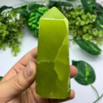 260g Best Quality Green Jade Tower