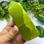260g Best Quality Green Jade Tower