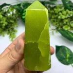 260g Best Quality Green Jade Tower