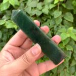 204g Beautiful Quality Green Nephrite Jade Tower