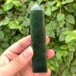 204g Beautiful Quality Green Nephrite Jade Tower